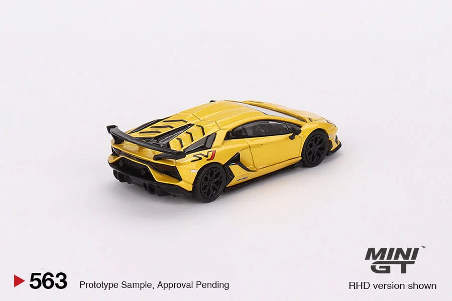 Mini GT 1/64 Lamborghini Aventador SVJ Giallo Orion Yellow Diecast Model Car - Image 2