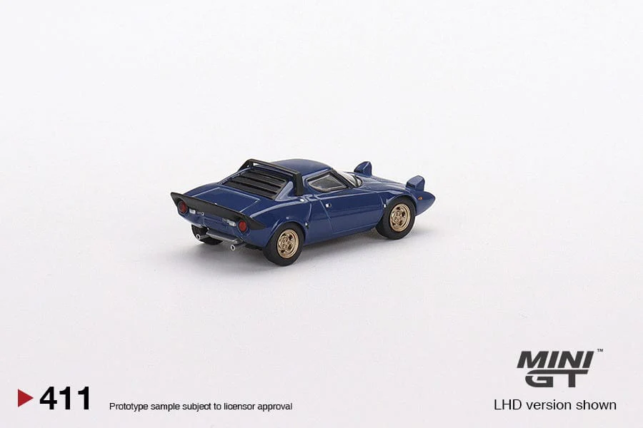 Mini GT 1/64 Lancia Stratos HF Stradale Blue Vincennes Diecast Model Car - Image 2