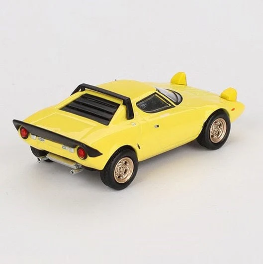 Mini GT 1/64 Lancia Stratos HF Stradale Giallo-Fly Yellow Diecast Model Car - Image 3