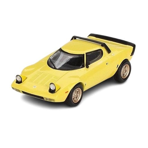 Mini GT 1/64 Lancia Stratos HF Stradale Giallo-Fly Yellow Diecast Model Car - Image 4