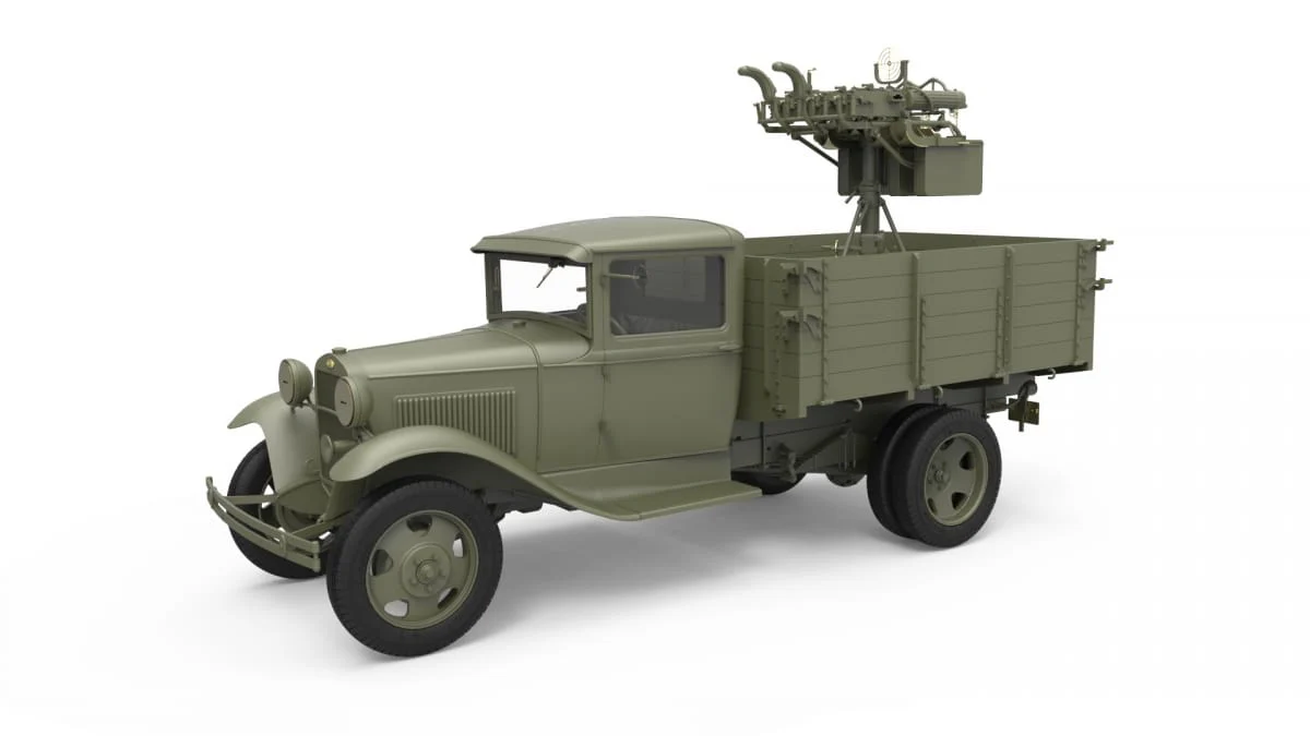 Miniart 1/35 Soviet 1,5 t Truck w/ M-4 Maxim AA Machine Gun [35186] - Image 3