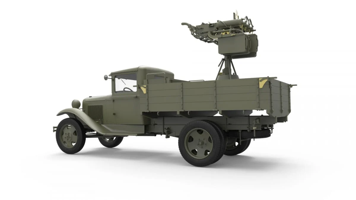 Miniart 1/35 Soviet 1,5 t Truck w/ M-4 Maxim AA Machine Gun [35186] - Image 4