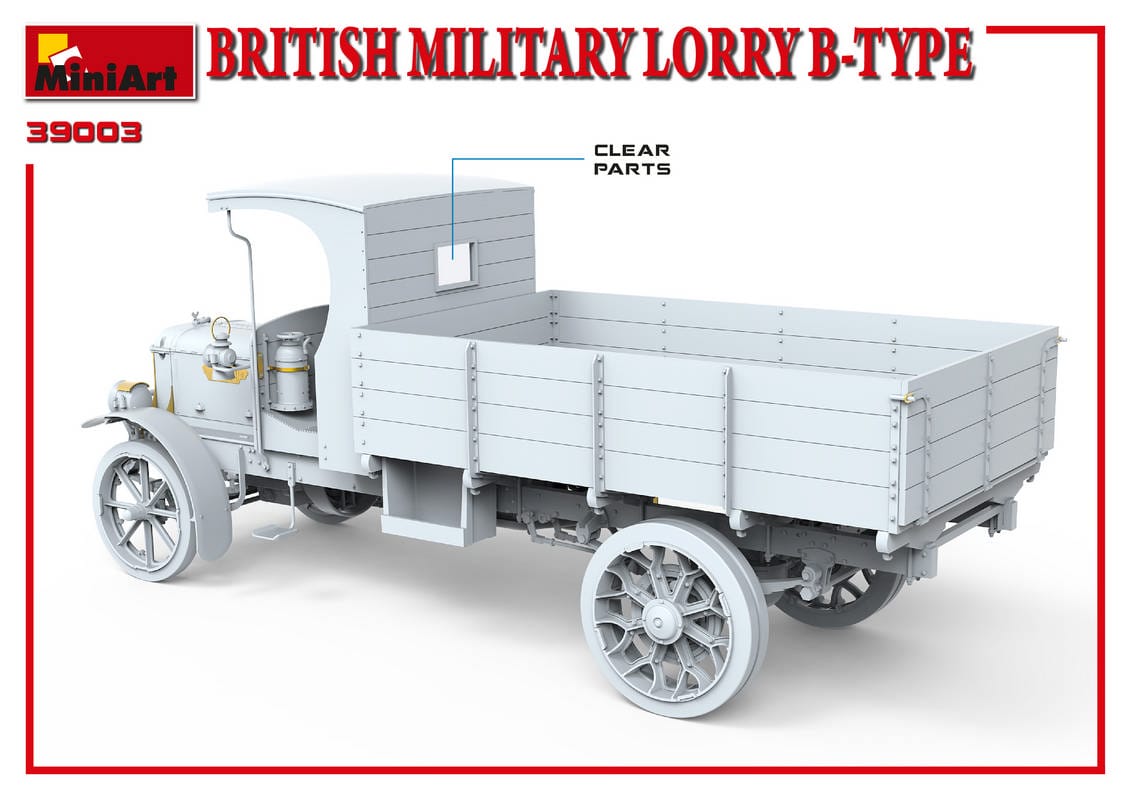 MiniArt 1/35 British Military Lorry B-Type Plastic model Kit [39003] - Image 12