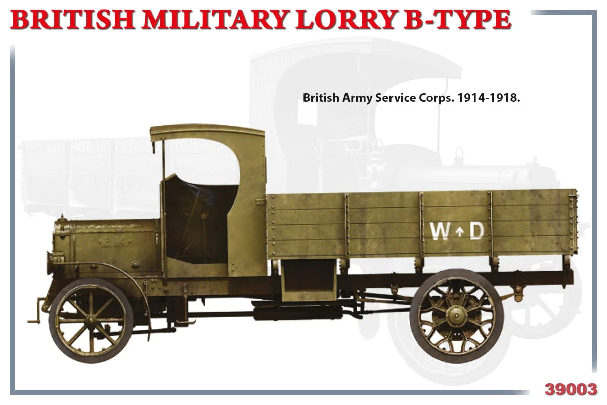 MiniArt 1/35 British Military Lorry B-Type Plastic model Kit [39003] - Image 3