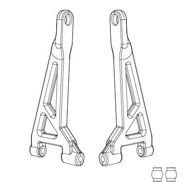 MJX 16240 Rear Upper Suspension Arms (2pcs)