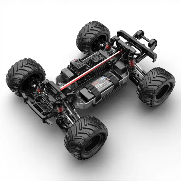 MJX Hyper Go 1/10 Brushless 4wd Monster Truck - Red (3S Battery + Charger Included) - Image 5
