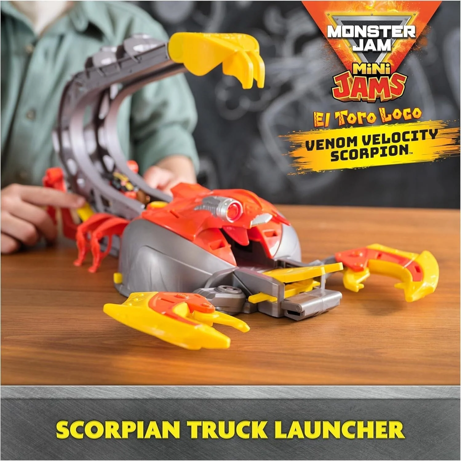 Monster Jam Mini Jams El Toro Loco Venom Velocity Scorpion Playset** - Image 5