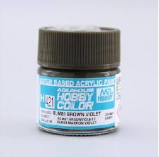 Mr Hobby Aqueous 421 Rlm81 Semi Gloss Brown Violet 10ml