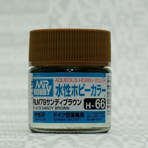 Mr Hobby Aqueous 66 Semi Gloss Rlm Sandy Brown 10ml
