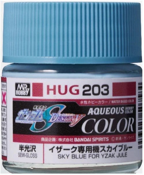Mr Hobby HUG203 Aqueous Gundam Color Gundam Seed Sky Blue for Yzak Jule Acylic Paint 12ml**
