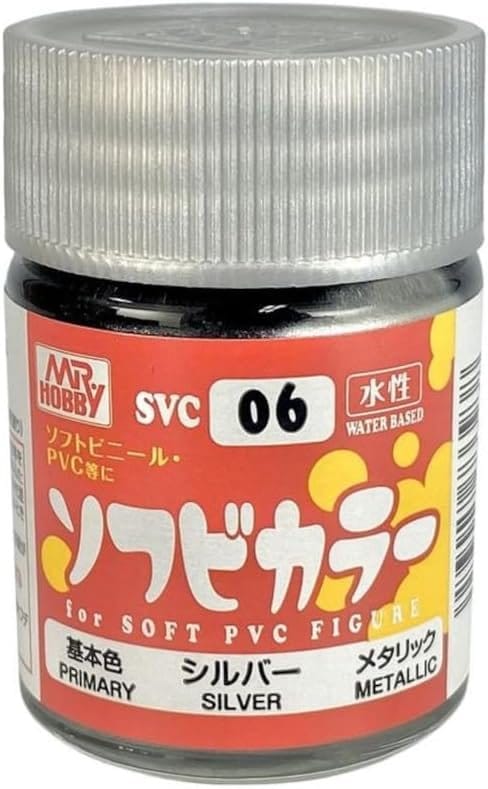Mr Hobby Soft Vinyl Color Silver 18ml [SVC06]**