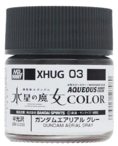 Mr Hobby XHUG03 Aqueous Gundam Color Witch from Mercury Aerial Grey Acylic Paint 12ml**