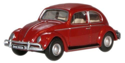 Oxford 1/148 N Scale Volkswagen Beetle Ruby Red**