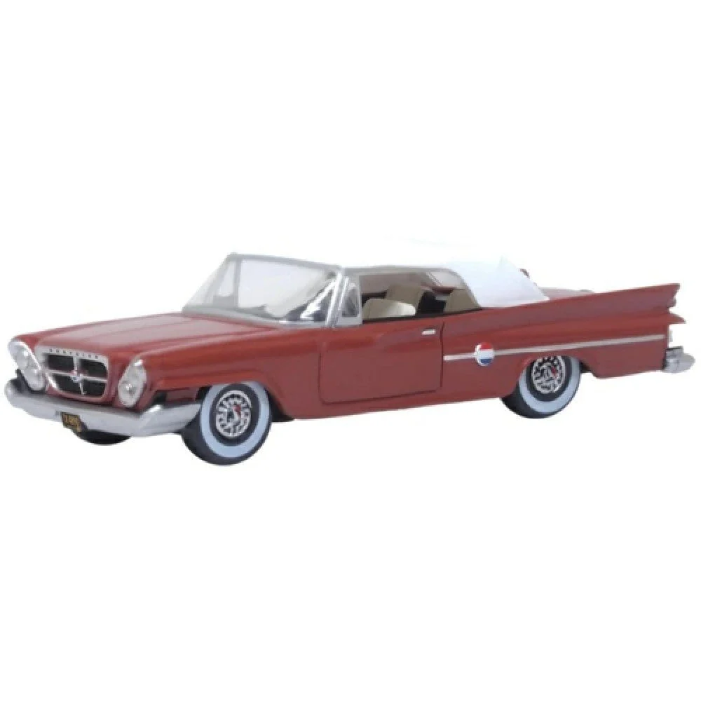 Oxford 1/87 Chrysler 300 Convertible 1961 Cinnamon/White At (HO Scale)**