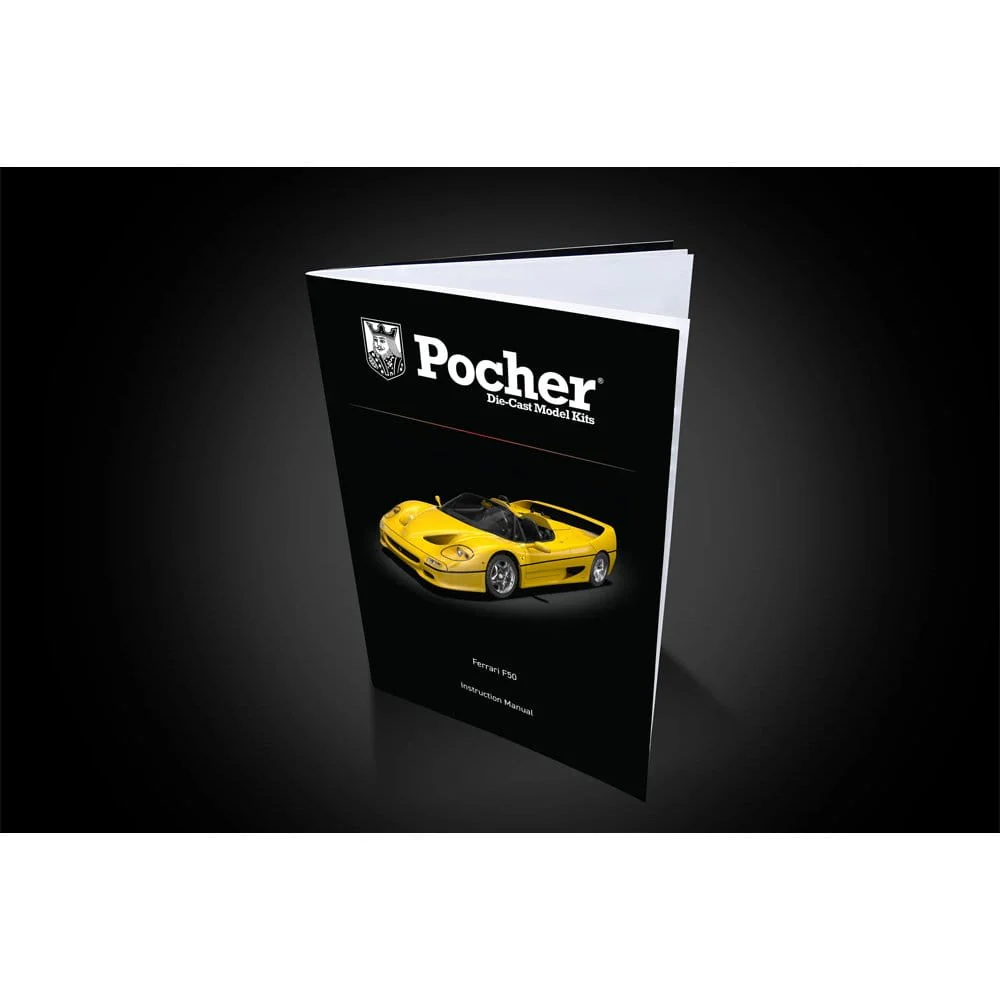 Pocher 1/8 Ferrari F50 Giallo Modena Diecast Model Kit [HK62] - Image 2