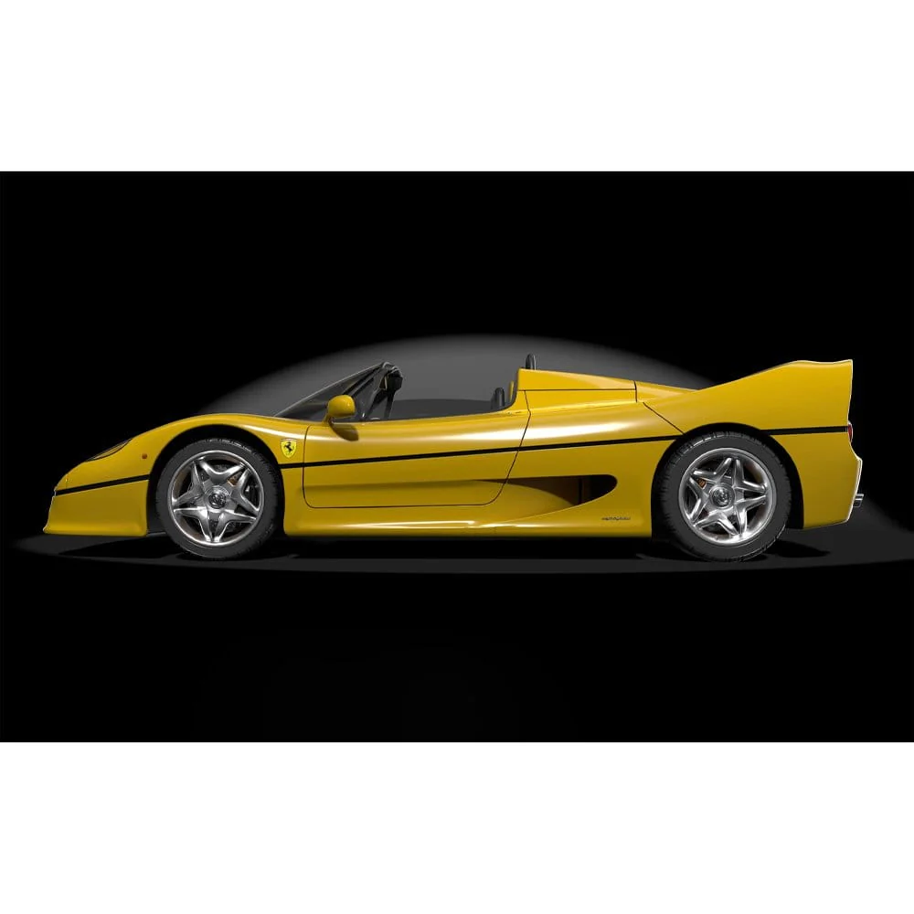 Pocher 1/8 Ferrari F50 Giallo Modena Diecast Model Kit [HK62] - Image 3