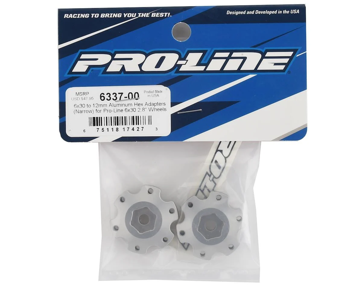 Proline 6x30 to 12mm Aluminum Hex Adapters (Narrow), PR6337-00** - Image 2