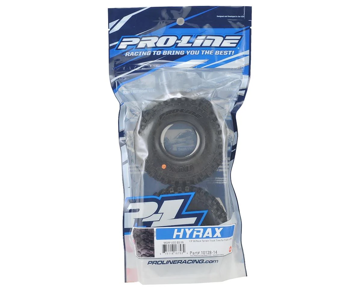 Proline Hyrax 1.9 G8 Rock Terrain Truck Tyres, 2pcs, PR10128-14 - Image 2