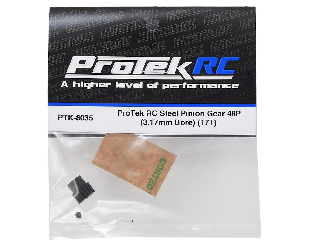 ProTek RC Lightweight Steel 48P Pinion Gear (3.17mm Bore) (17T) - Image 2
