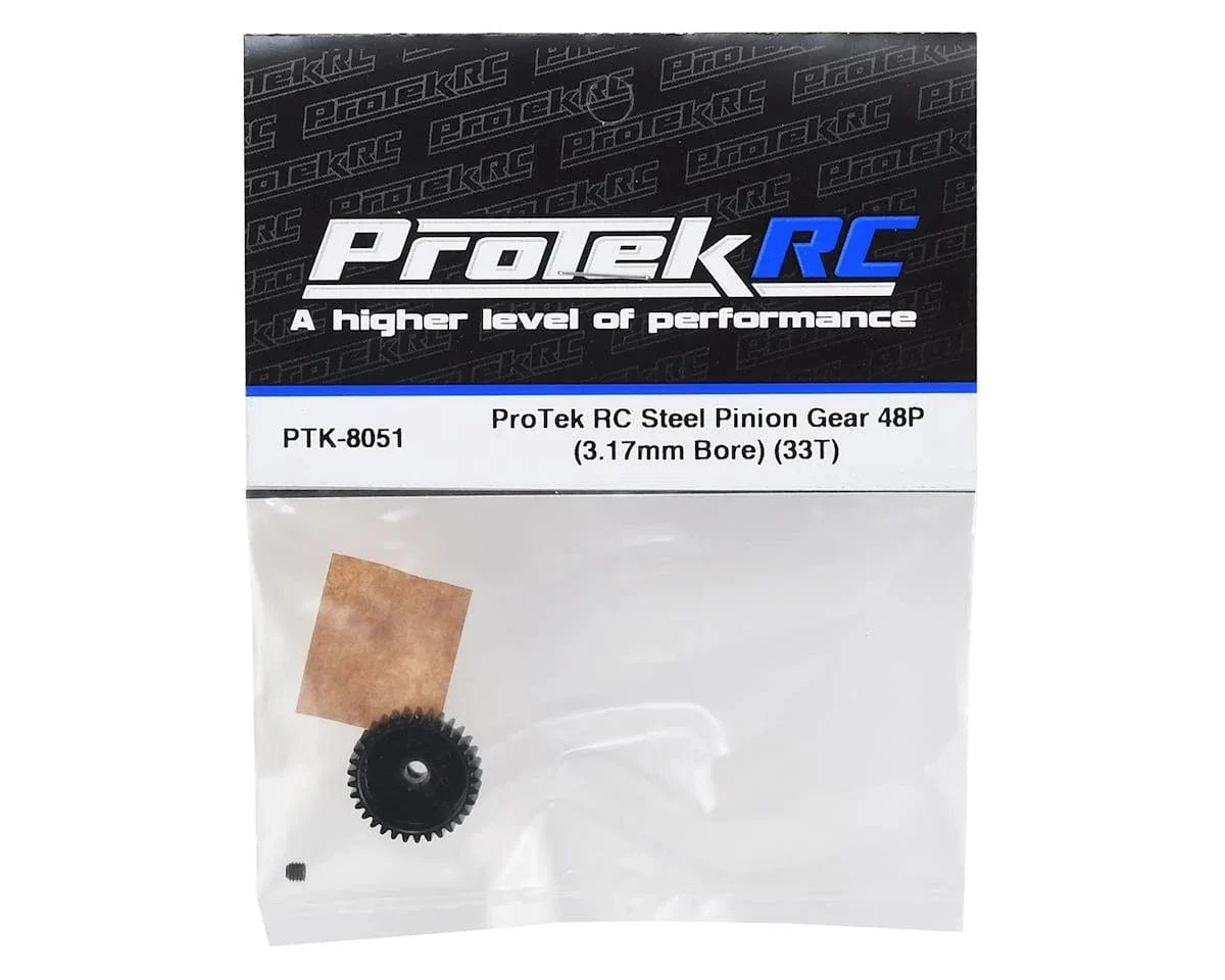 ProTek RC Lightweight Steel 48P Pinion Gear (3.17mm Bore) (33T) - Image 3