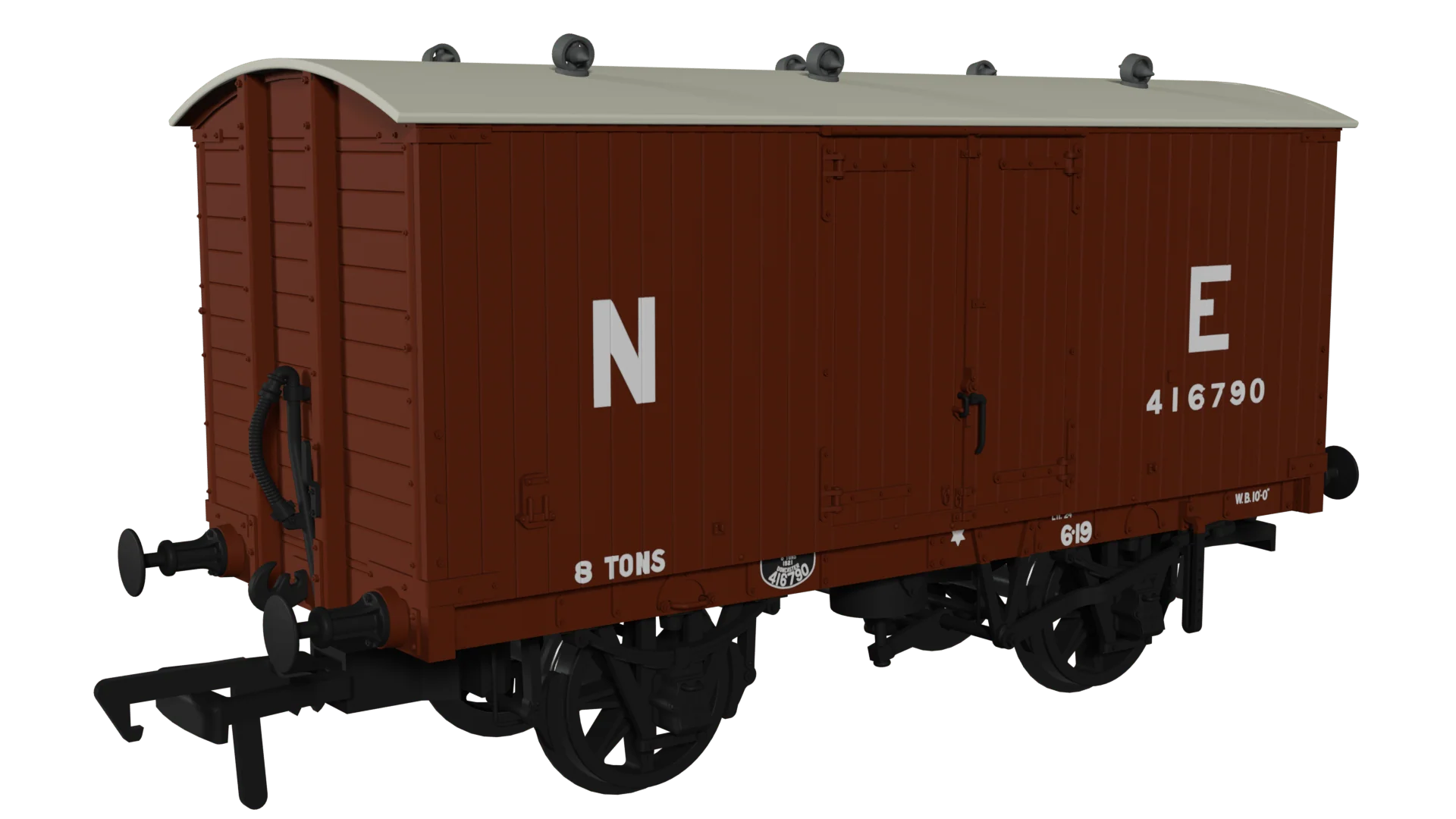 Rapido UK OO Scale GNR 8 Ton Van - NE (Large Letters) No.416790 [930006]
