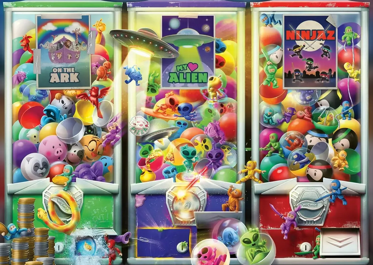 Ravensburger Animals Aliens and Ninjas 1000pc Puzzle - Image 2
