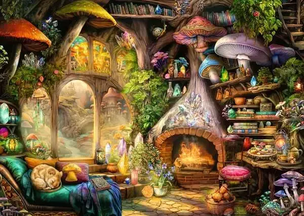Ravensburger Mushroom Cottage 1000pc Puzzle - Image 2