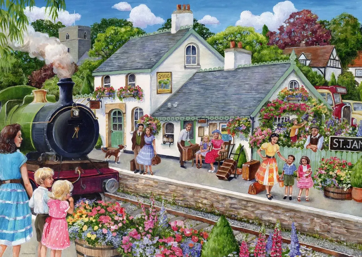 Ravensburger Whistle Stop Cottage 1000pc Puzzle - Image 2