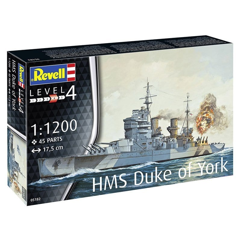 Revell 1/1200 Battleship HMS Duke of York Plastic Model Kit [05182]