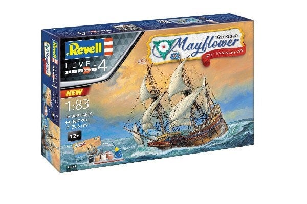 Revell 1/83 Mayflower 400th Anniversary Gift Set Pastic Model Kit [05684]