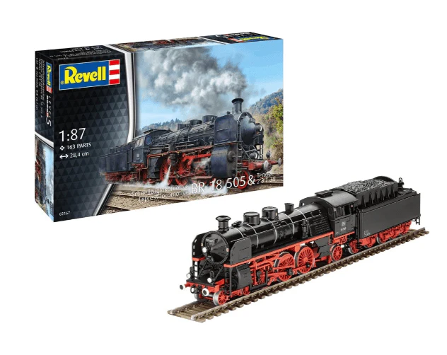 Revell 1/87 Express Locomotive BR 18 505 with Tender Plastic Model Kit [02167]