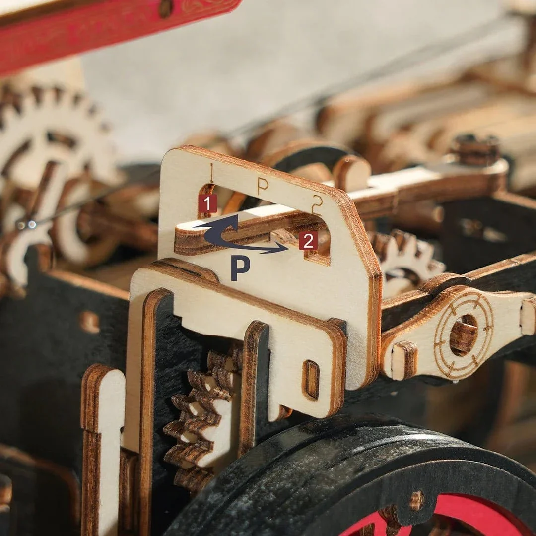 ROKR Steam Engine Mechanical 3D Wooden Kit LKA01 - Image 4