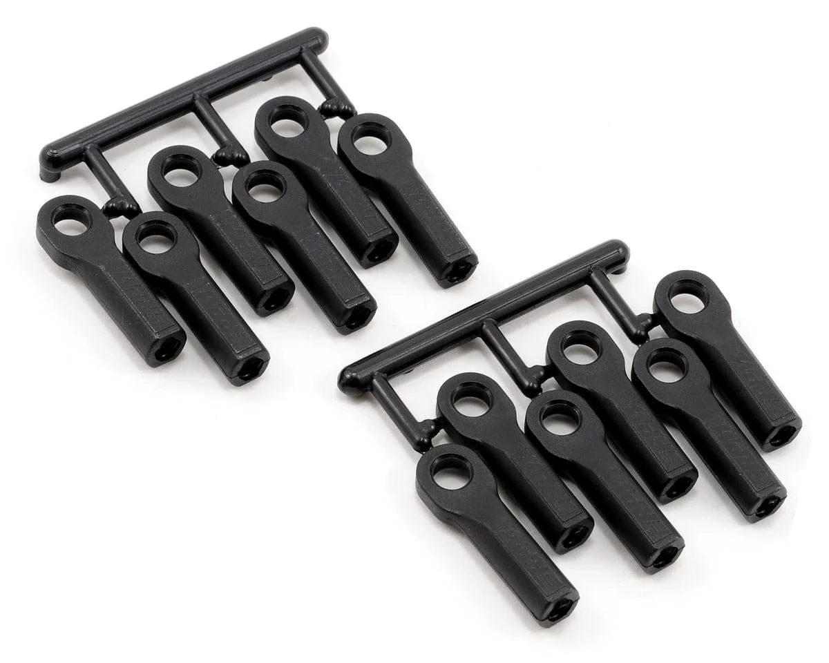 RPM Long Turnbuckle Rod End Set for Traxxas Chassis (Black) (12)