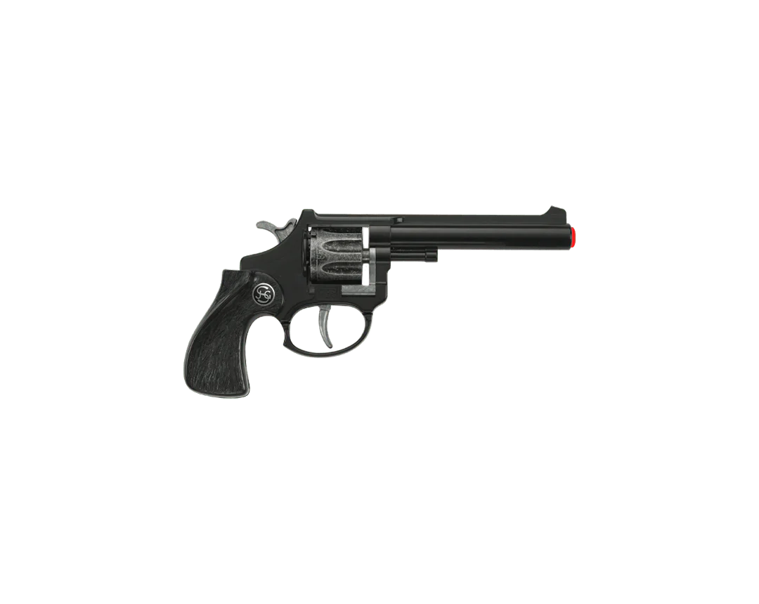 Schroedel Colt Police Revolver Black - 8 Shot Diecast Cap Gun**