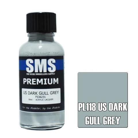 SMS PL118 Premium Acrylic Lacquer US Dark Gull Grey 30ml