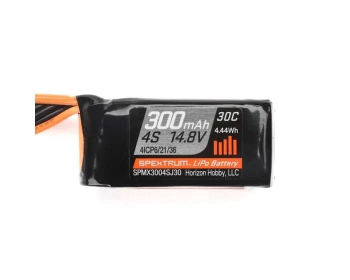 Spektrum 300mah 4S 14.8V 30c LiPo Battery with JST Connector - Image 2