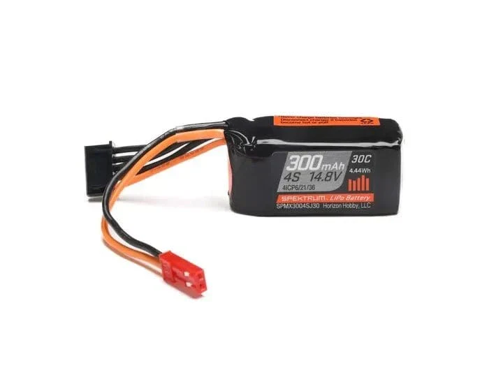 Spektrum 300mah 4S 14.8V 30c LiPo Battery with JST Connector - Image 3