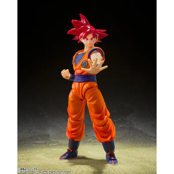 Tamashii Nations S.H Figuarts Super Saiyan God Son Goku -Saiyan God Of Virute - Image 2