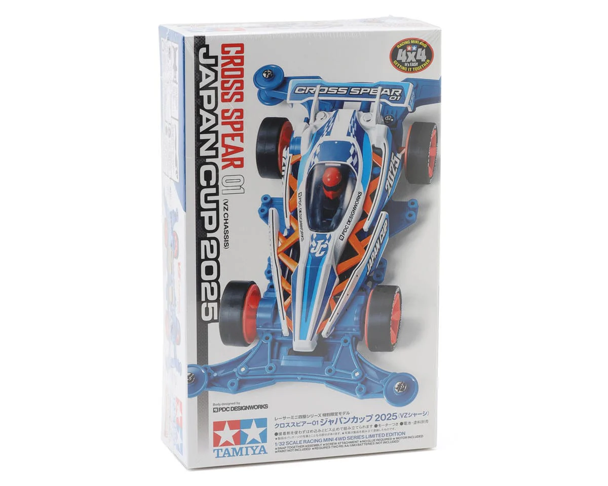 Tamiya 1/32 JR Mini 4WD Cross Spear 01 (VZ) Japan Cup 2025 Kit (Limited-Edition) - Image 2