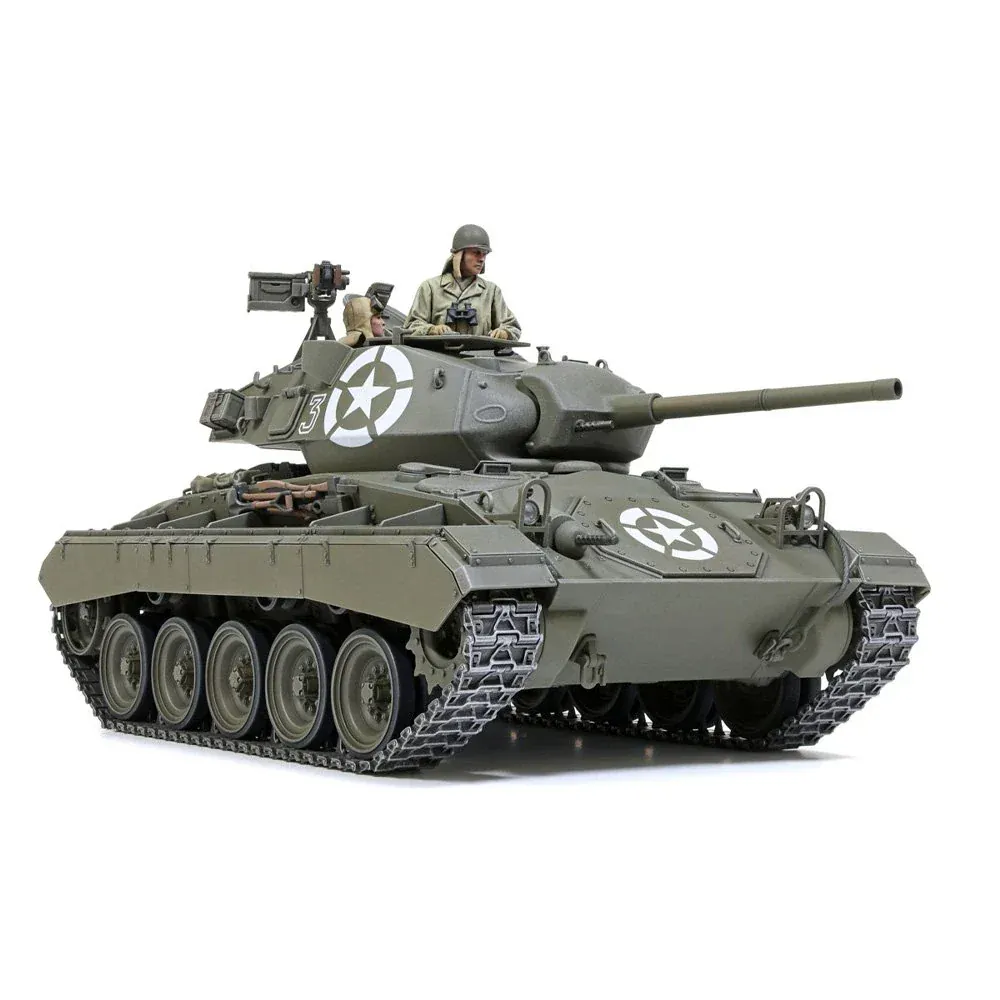 Tamiya 1/35 U.S. Light Tank M24 Chaffee European Theater Plastic Model Kit [35391] - Image 2