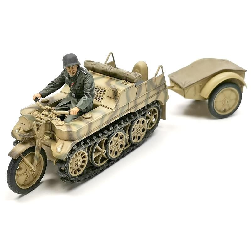 Tamiya 35377 1/35 German Sd.Kfz.2 Kettenkraftrad (Mid-production) Plastic Model Kit - Image 2