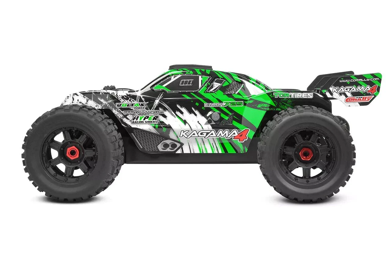 Team Corally Kagama 10 XL4S RC Monster Truck - Green - Image 3