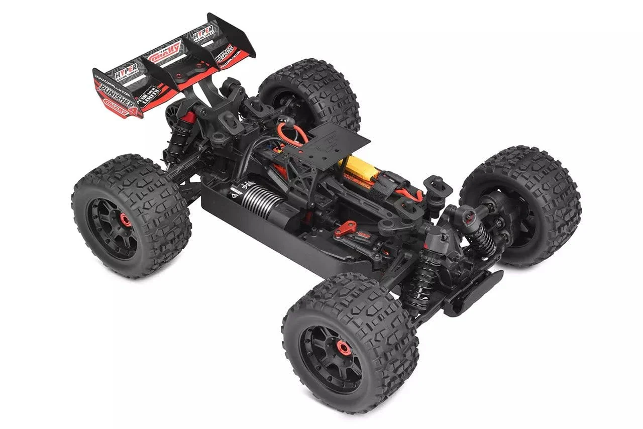 Team Corally Punisher 10 XL4S Brushless Monster Truck - Red [C-00292-R]** - Image 7