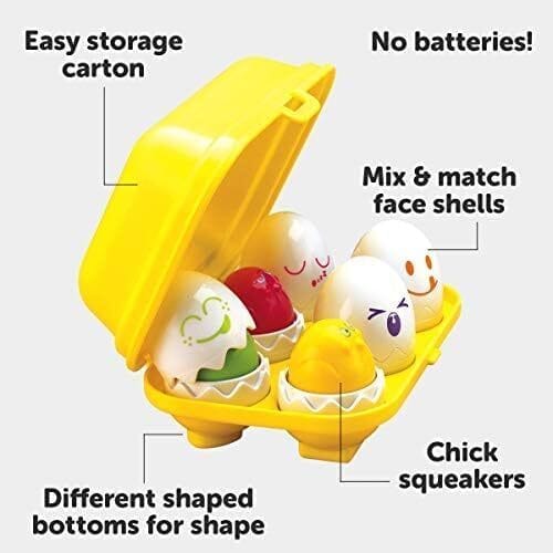 Tomy Hide & Squeak Shape Sorting Eggs - Image 2