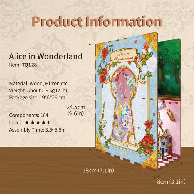 Tonecheer Alice In Wonderland Book Nook Kit [TQ128] - Image 3