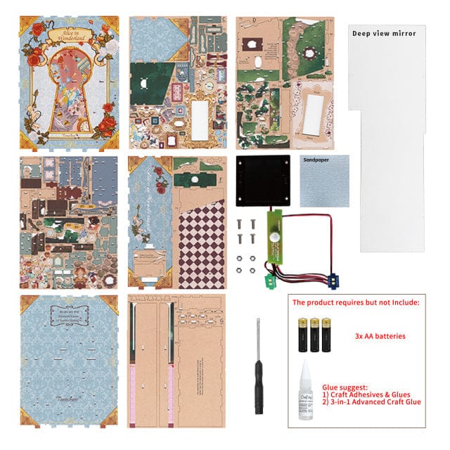 Tonecheer Alice In Wonderland Book Nook Kit [TQ128] - Image 5