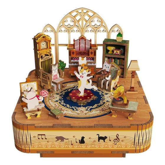 Tonecheer Cats Family Wooden Model Kit [TQ065]