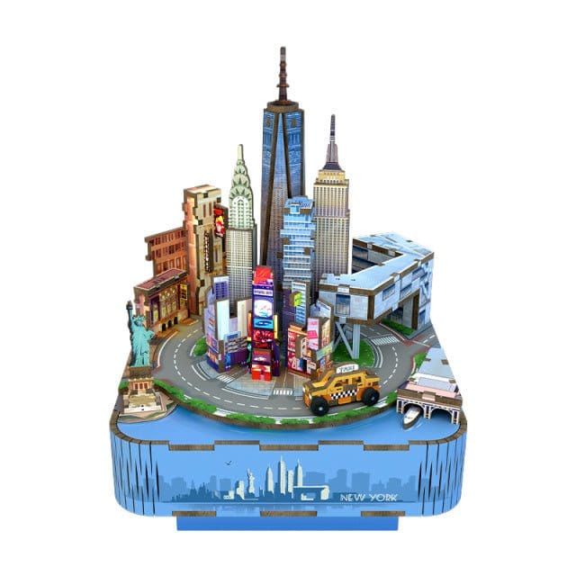 Tonecheer New York Music Box Wooden Model Kit [TQ067]