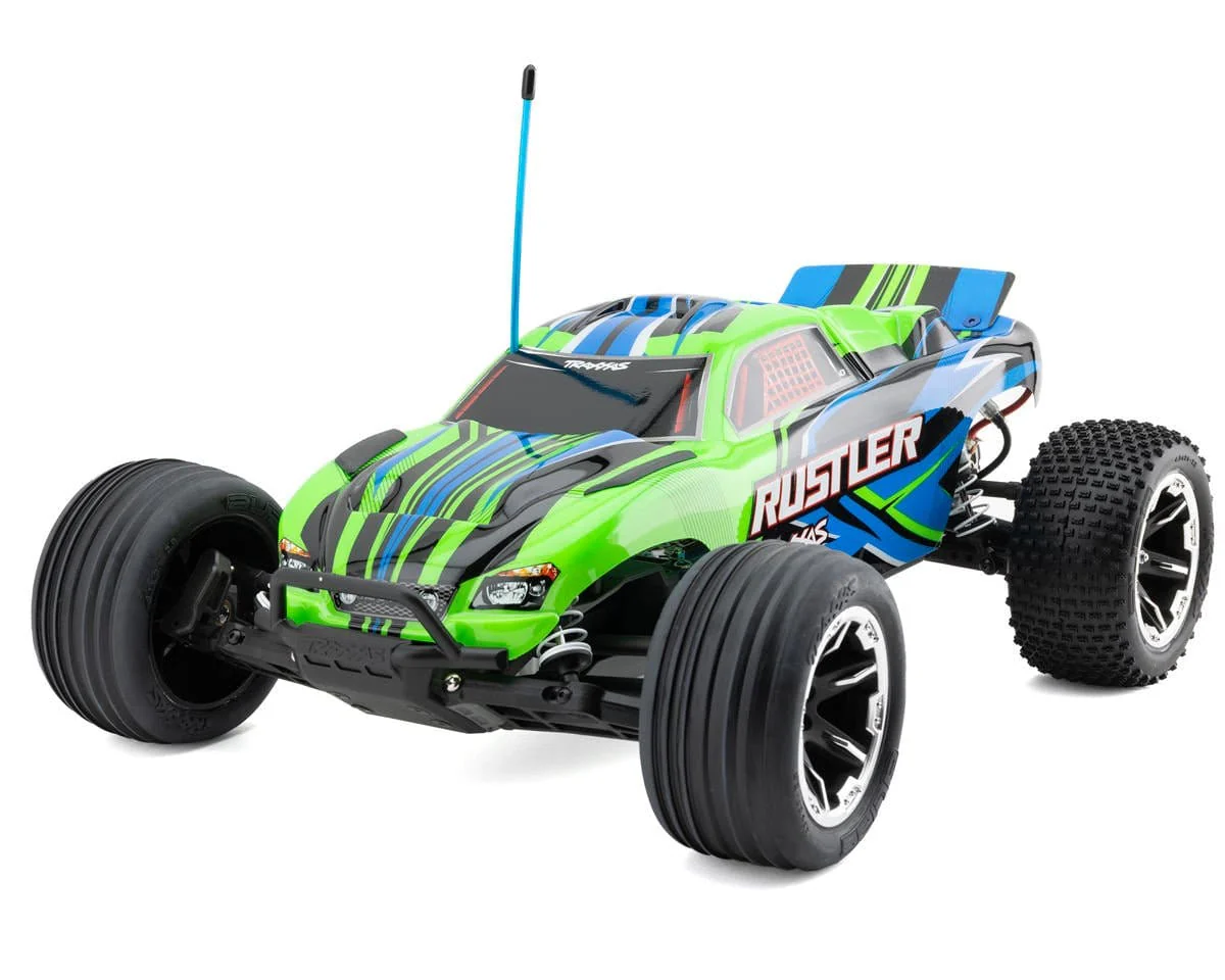 Traxxas 1/10 Rustler XL-5 2WD Brushed Stadium Truck - Green [37254-8GRN]**