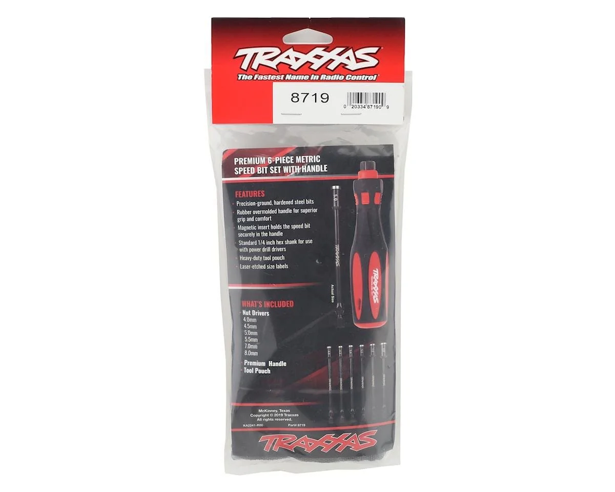 Traxxas 8719 6-Piece Metric Nut Driver Master Set w/Carrying Case (4.0mm, 4.5mm, 5.0mm, 5.5mm, 7.0mm, 8.0mm) - Image 3